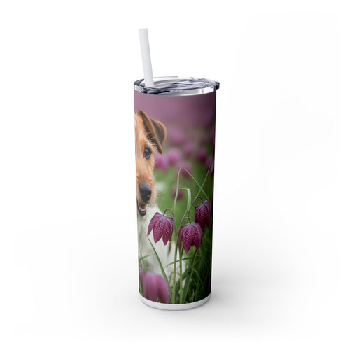 Skinny Tumbler with Straw – 20 oz Stainless Steel Cup