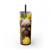 Skinny Tumbler with Straw – 20 oz Stainless Steel Cup
