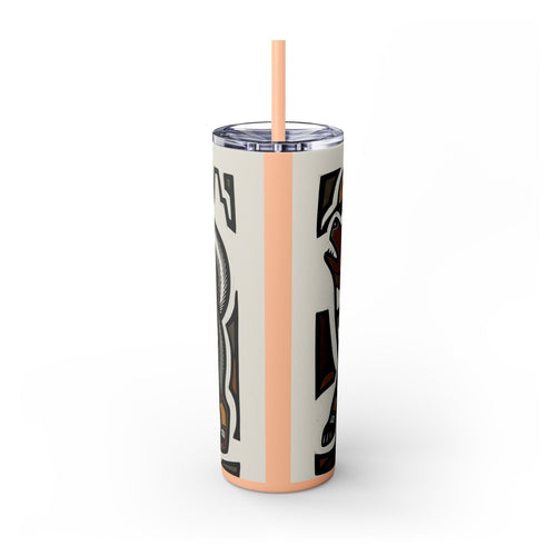 Skinny Tumbler with Straw – 20 oz Stainless Steel Cup