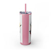 Skinny Tumbler with Straw – 20 oz Stainless Steel Cup