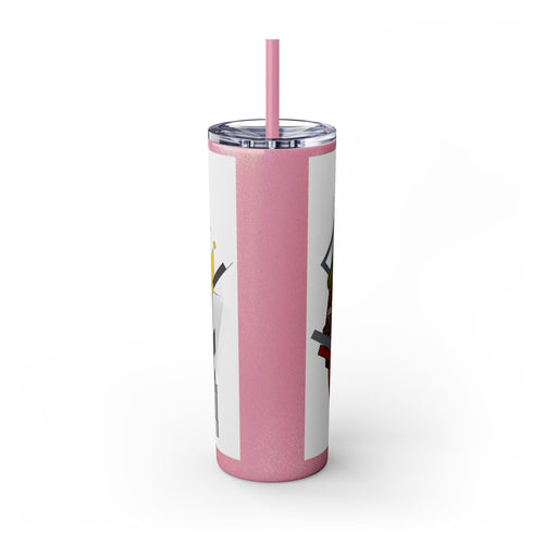 Skinny Tumbler with Straw – 20 oz Stainless Steel Cup