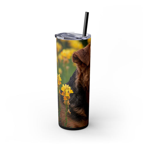 Skinny Tumbler with Straw – 20 oz Stainless Steel Cup