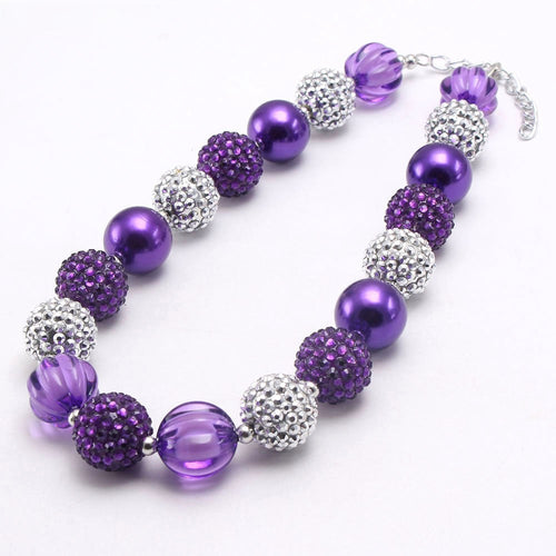Sparkle Acrylic Beaded Dog Necklace (3colors)