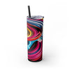 Skinny Tumbler with Straw – 20 oz Stainless Steel Cup