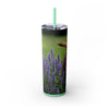 Skinny Tumbler with Straw – 20 oz Stainless Steel Cup