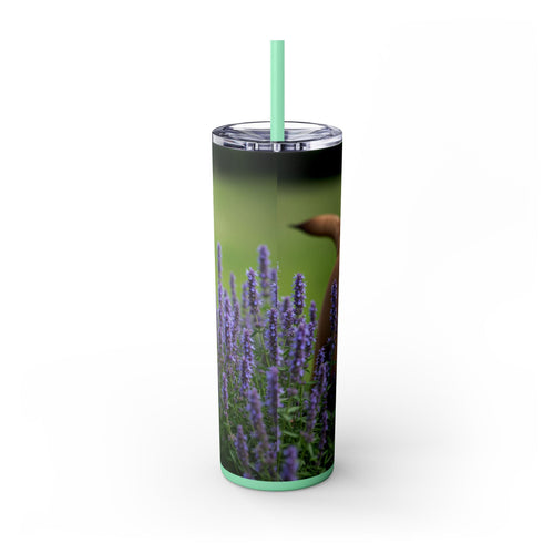 Skinny Tumbler with Straw – 20 oz Stainless Steel Cup