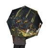 48 Semi-Automatic Umbrella – Windproof Large Travel Rain Umbrella
