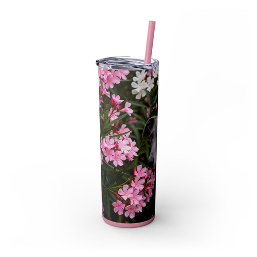 Skinny Tumbler with Straw – 20 oz Stainless Steel Cup