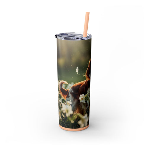 Skinny Tumbler with Straw – 20 oz Stainless Steel Cup