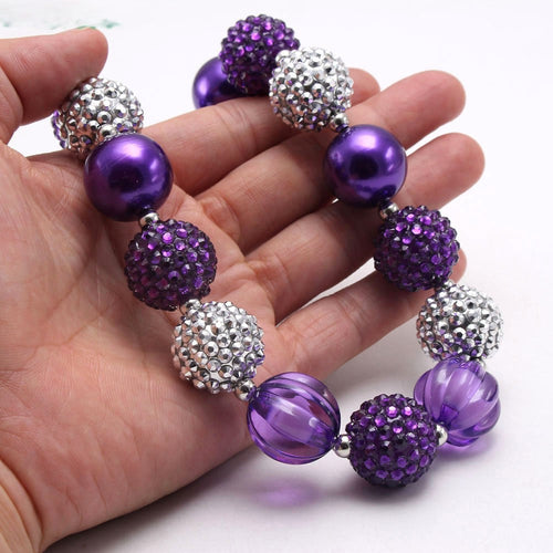 Sparkle Acrylic Beaded Dog Necklace (3colors)