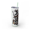 Skinny Tumbler with Straw – 20 oz Stainless Steel Cup