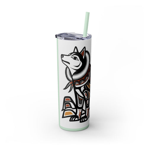 Skinny Tumbler with Straw – 20 oz Stainless Steel Cup