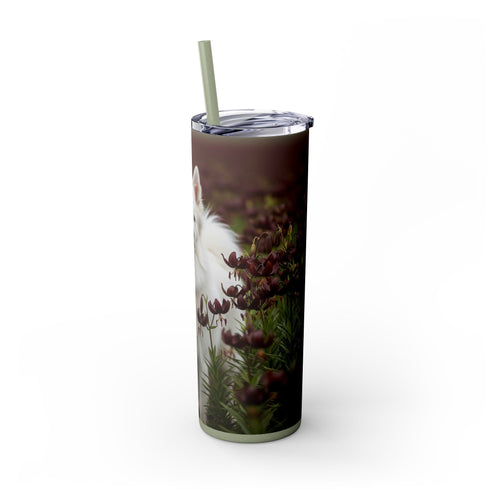 Skinny Tumbler with Straw – 20 oz Stainless Steel Cup