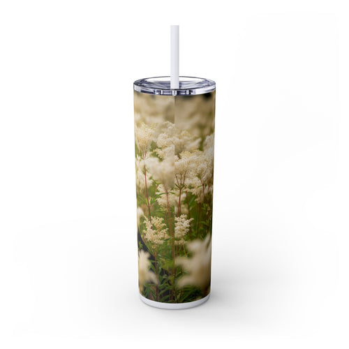 Skinny Tumbler with Straw – 20 oz Stainless Steel Cup