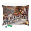Santa and Dalmatian Puppies Pet Bed