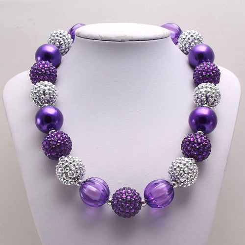 Sparkle Acrylic Beaded Dog Necklace (3colors)
