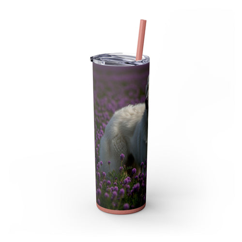 Skinny Tumbler with Straw – 20 oz Stainless Steel Cup