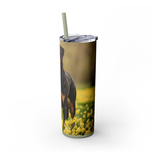 Skinny Tumbler with Straw – 20 oz Stainless Steel Cup