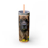 Skinny Tumbler with Straw – 20 oz Stainless Steel Cup