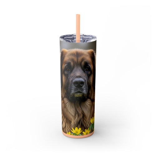 Skinny Tumbler with Straw – 20 oz Stainless Steel Cup
