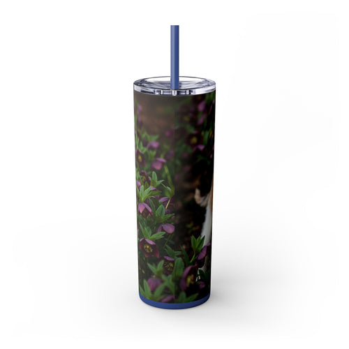 Skinny Tumbler with Straw – 20 oz Stainless Steel Cup