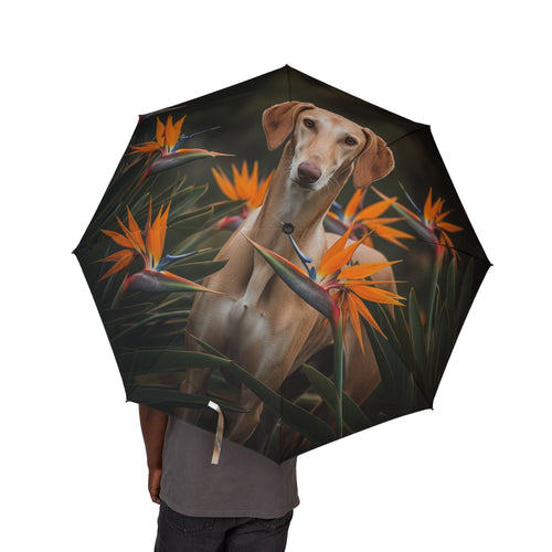 48 Semi-Automatic Umbrella – Windproof Large Travel Rain Umbrella