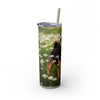 Skinny Tumbler with Straw – 20 oz Stainless Steel Cup