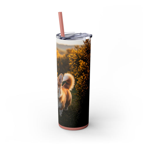 Skinny Tumbler with Straw – 20 oz Stainless Steel Cup