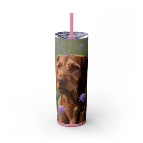 Skinny Tumbler with Straw – 20 oz Stainless Steel Cup