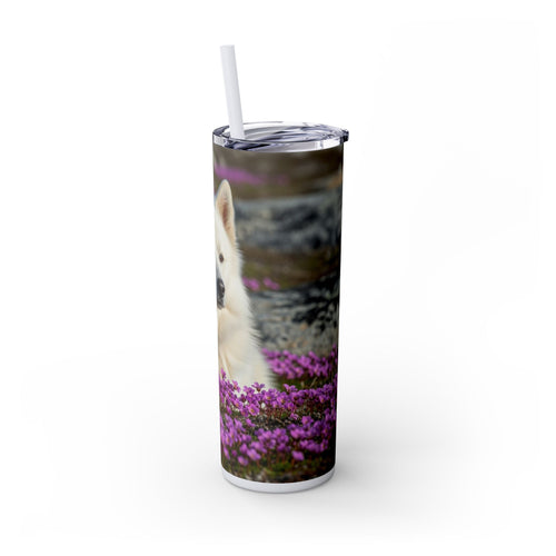 Skinny Tumbler with Straw – 20 oz Stainless Steel Cup