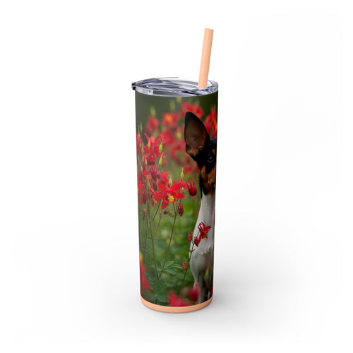 Skinny Tumbler with Straw – 20 oz Stainless Steel Cup