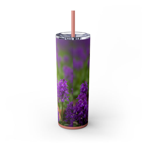 Skinny Tumbler with Straw – 20 oz Stainless Steel Cup