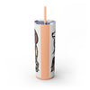 Skinny Tumbler with Straw – 20 oz Stainless Steel Cup