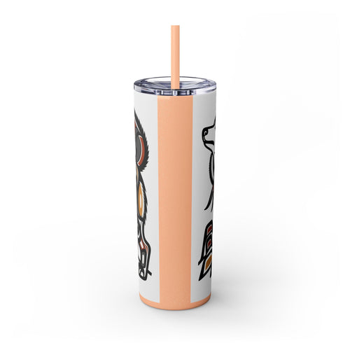 Skinny Tumbler with Straw – 20 oz Stainless Steel Cup