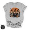 Chicken Witch Trio Tee | Funny Halloween Chicken Graphic T-Shirt