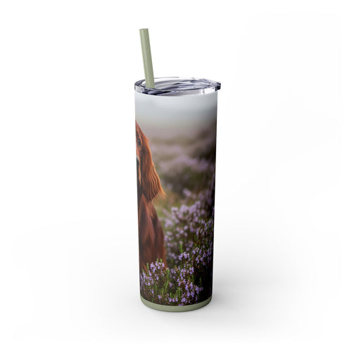 Skinny Tumbler with Straw – 20 oz Stainless Steel Cup