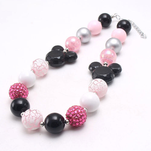 Sparkle Acrylic Beaded Dog Necklace (3colors)