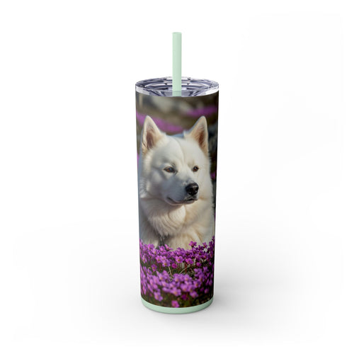 Skinny Tumbler with Straw – 20 oz Stainless Steel Cup
