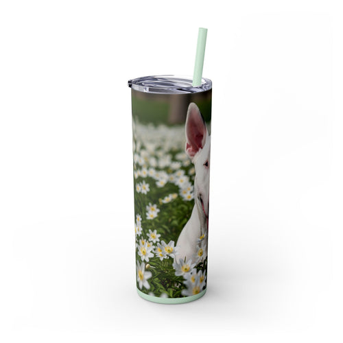Skinny Tumbler with Straw – 20 oz Stainless Steel Cup