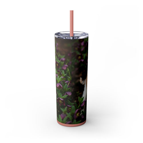 Skinny Tumbler with Straw – 20 oz Stainless Steel Cup