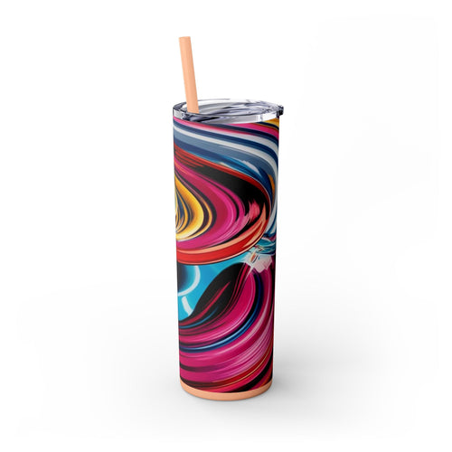 Skinny Tumbler with Straw – 20 oz Stainless Steel Cup