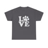 Love Paw Heavy Duty Unisex Tee Sizes Small - 5XL (11 colors)