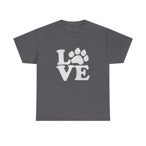 Love Paw Heavy Duty Unisex Tee Sizes Small - 5XL (11 colors)