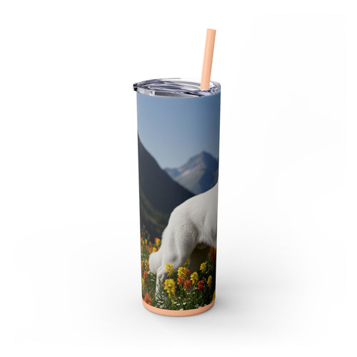 Skinny Tumbler with Straw – 20 oz Stainless Steel Cup