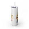 Skinny Tumbler with Straw – 20 oz Stainless Steel Cup