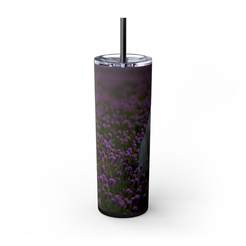 Skinny Tumbler with Straw – 20 oz Stainless Steel Cup