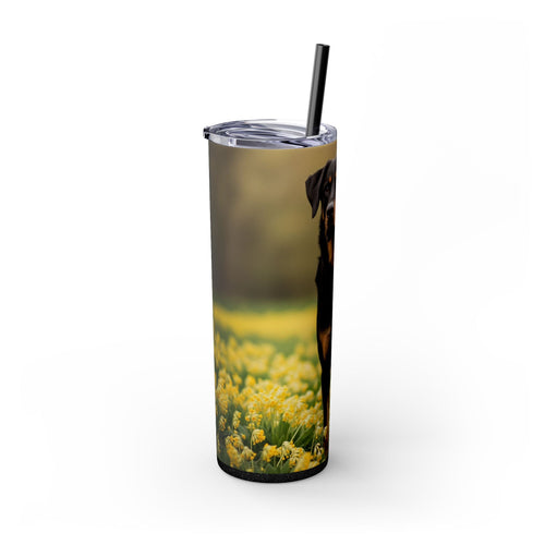 Skinny Tumbler with Straw – 20 oz Stainless Steel Cup