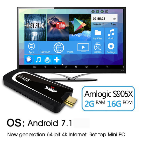 Android 7.1  TV player Mini Pc