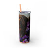 Skinny Tumbler with Straw – 20 oz Stainless Steel Cup