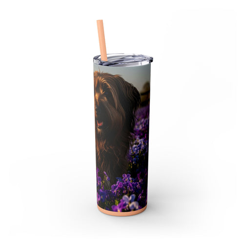 Skinny Tumbler with Straw – 20 oz Stainless Steel Cup